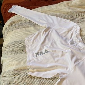 Fila long sleeve crop athletic top